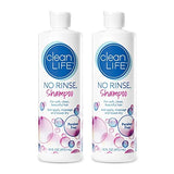No-Rinse Shampoo, 16 fl oz - Leaves Hair Fresh, Clean and Odor-Free, Rinse-Free Formula (Pack of 2)