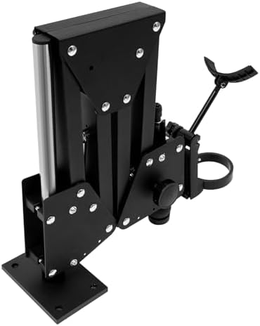 Jewelry Microscope, Micro Jewelry Inlaid Stand with Multi-Directional Spring Bracket, 360° Rotating Jewelry Micro Insert Machine Bracket 77mm, for Diamond Setting Hand Engraving Jewelry Making