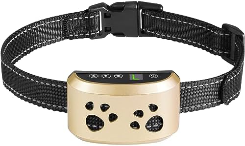 Dog Bark Collar, Svtrat Smart Bark Collar for Small Medium Large Dogs Anti Bark Collars with 4 Training Modes and 7 Level Sensitivity, Barking Collar