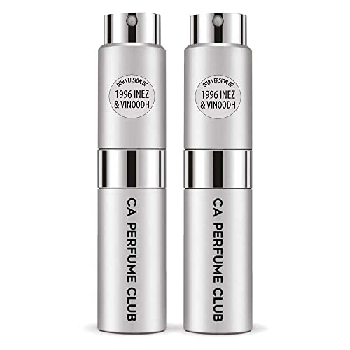 CA Perfume Impression of 1996 Inez & Vinoodh For Women & Men Replica Version Fragrance Dupes Concentrated Long Lasting Eau de Parfum Spray Refillable Atomizer Bottle 0.27 Fl Oz-X2