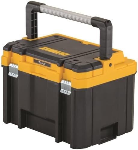 DEWALT TSTAK Tool Box, Deep, Long Handle, Extra Large Design, Fixed Divider for Tool Organization, Water and Debris Resistant (DWST17814)
