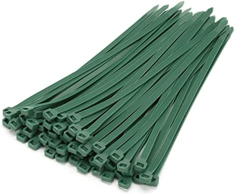 XINGO 100 PCS 12 inch Dark Green Cable Zip Ties Heavy Duty,120 lbs Tensile Strength, Self-Locking Premium Nylon Zip Ties for Indoor and Outdoor Use
