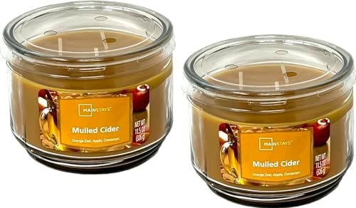 Mainstays 11.5oz Scented Candle 2-Pack (Mulled Cider)