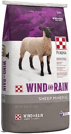 Purina | Wind & Rain Sheep Mineral | 50 Pound (50 LB) Bag