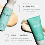 VIRTUE Recovery Conditioner 2 FL OZ | Alpha Keratin Hydrates, Softens, Renews Hair | Sulfate Free, Paraben Free, Color Safe, Vegan