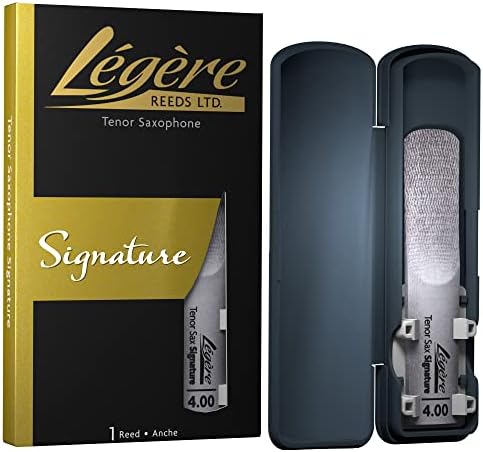 Légère Reeds - Tenor Saxophone Reed, Signature, Strength 4.00 (TSG4.00) - Premium Synthetic Woodwind Reed