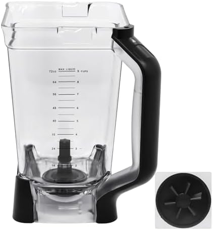 Replacement Pitcher 72 oz XL Compatible with Ninja Blender (New Model) BL610, 72oz Crushing Pitchers Replacement for Ninja BL710WM BL710WMC CO610B CO650B CT610