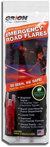 Orion Safety Products 3153-08 3-15 Minute Road Flares (1 Pack of 3 Flares)- Model # 3153-08