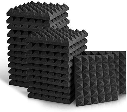 Acoustic Panels, 2" X 12" X 12" Acoustic Foam Panels, Studio Wedge Tiles, Sound Panels wedges Soundproof Sound Insulation Absorbing