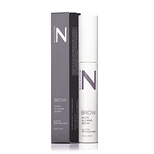 NULASTIN Eyebrow Serum for Thicker Looking Brows - BROW Shape Altering Serum - Reduce Shed & Encourage Fuller, More Youthful-Looking Brows - With Keratin & Peptides (0.1 Fl Oz)