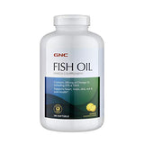 GNC Fish Oil | Omega-3 Supplement | Supports Heart, Brain, Skin, Eye & Joint Health | Lemon | 360 Count