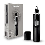 Panasonic Ear and Nose Hair Trimmer for Men with Vacuum Cleaning System, Powerful Motor and Dual-Edge Blades for Smoother Cutting, Wet/Dry – ER-GN70-K (Black)