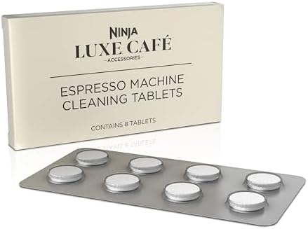 Ninja Luxe Café Espresso Machine Cleaning Tablets 8-Pack, Espresso & Coffee Machine Cleaner, XSKCLNTBL8PK
