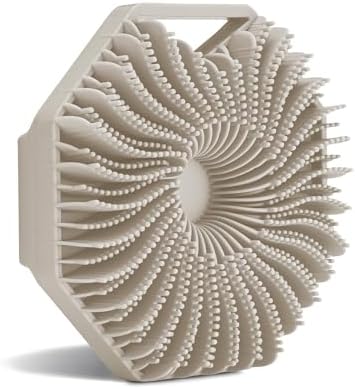 Sud Scrub® Antimicrobial Silicone Body Scrubber, Exfoliating Body Scrubber for Sensitive Skin, Eco Friendly Shower Scrubber for Body, Silicone Body Brush for Showering, Clay