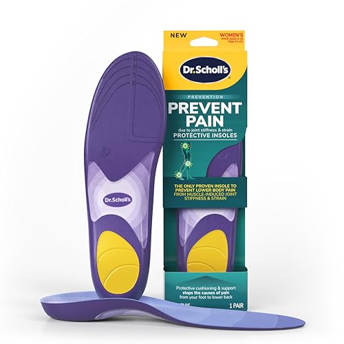 Dr. Scholl’s Prevent Pain Insoles for Women, Size 6-10, 1 Pair: The Only Proven Insole to Prevent Lower Body Pain - Arch Support Shoe Inserts for Women, Protect Against Lower Back, Knee and Foot Pain