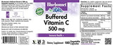 Bluebonnet Nutrition Buffered Vitamin C-500 mg Vegetable Capsules, Buffered Calcium Ascorbate, for Immune Health, Soy Free, Gluten Free, Non-GMO, Kosher, Dairy Free, Vegan, 180 Vegetable Capsules