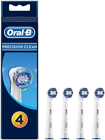 Oral-B Genuine Precision Clean Toothbrush Heads Replacement Refills for Electric Rechargeable Toothbrush, Deep and Precise Cleaning, Pack of 4