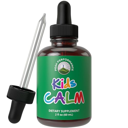 Kids Calm Liquid Drops. Aid for Relaxation, Calming, Optimal Sleep With Chamomile, Magnesium. No Bitter Taste. Kids Won't Know They're Taking It. Sugar Free 9-in-1 Vegan Supplement. Non-Habit Forming