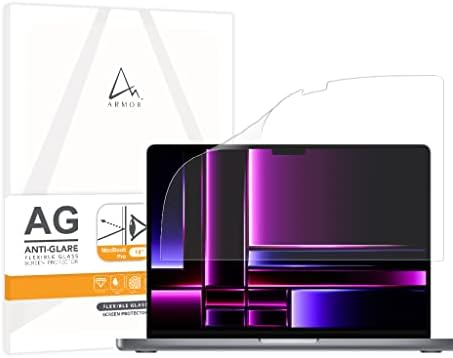 ARMOR Flexible Glass Screen Protector for MacBook Pro (for 14" / 16"), Anti Glare with Blue Light Filter (MacBook Pro 14")