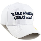 The Hat Depot Original Exclusive Donald Trump 2020 "Keep America Great/Make America Great Again 3D Signature Cap (5. MAGA-White)