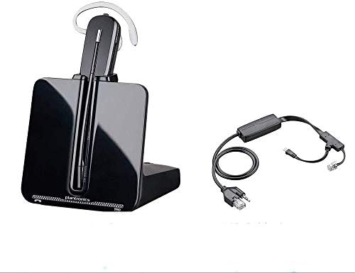 Plantronics-CS540 Convertible Wireless Headset with EHS Cable APP-51, Bundle for Polycom Phone Systems (Renewed)