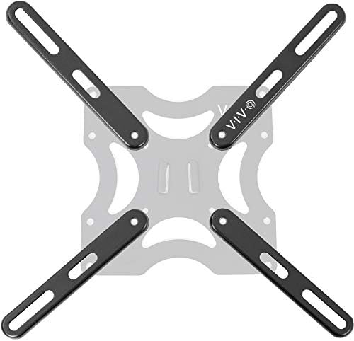 VIVO Steel VESA Extension Mount Adapter Brackets for Screens 32 to 55 inch LCD LED TV, Conversion Plate Kit for VESA up to 400x400mm (MOUNT-AD400B)