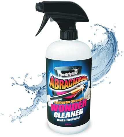Abracadabra® Wonder Cleaner - As Seen on TV - 16 fl oz - Contractor Strength Stain Remover - Removes Tar, Adhesives, Gum, Stickers, Sap, Grease, Oils & More on Most Surfaces - Better Stronger Faster