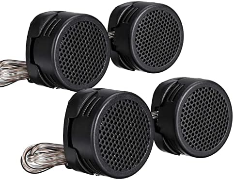 Stark Industries High Performance 500 Watt Max Power Neodymium Silk Dome Tweeters - 2 Pairs Super High Frequency Mini Car Audio