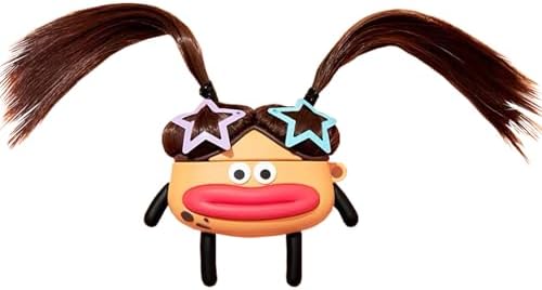 for AirPods Pro Case,Cute 3D Cartoon Ugly Girl Sausage Mouth AirPods Pro Cover Kawaii Soft Silicone Protective Cover with Keychain Shockproof Charging Case Girls Women for AirPods Pro