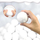 climafusion 50 Pack Indoor Snowball Fight Set, Parent-Child Interaction Snowball Fights, 3 Inch Christmas Winter Holiday Realistic Fake Snow Toys for Indoor and Outdoor Snow Fight or Toss Game