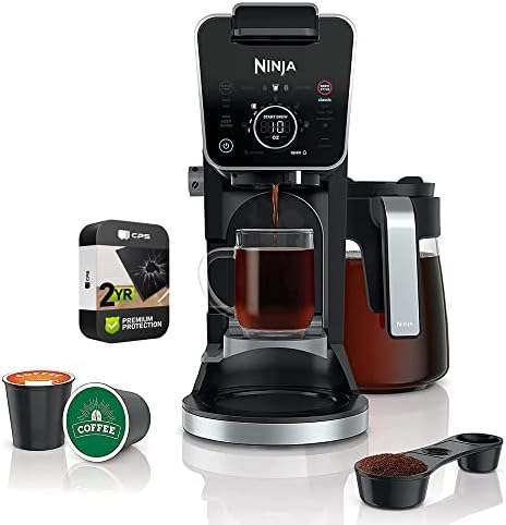 Ninja CFP301 DualBrew Pro Specialty 12-Cup Drip Coffee Maker (Renewed) Bundle with Premium 2 YR CPS Enhanced Protection Pack