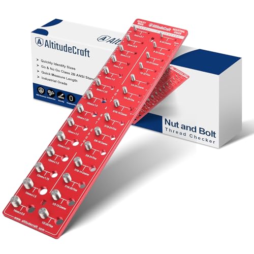 Thread Checker, Nut and Bolt Thread Checker, Bolt Size and Thread Gauge, Bolt and Nut Identifier Gauge, Bolt Gauge