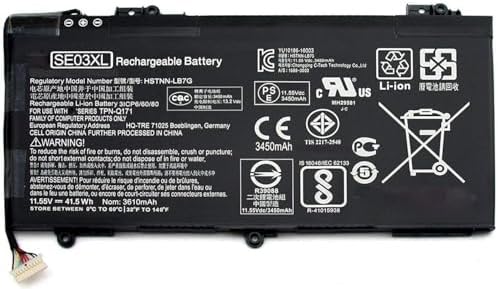 SE03XL Laptop Battery Replacement for HP Pavilion 14-AL000 14-AL125TX 14-AL136TX 14-AL027TX 14-AL028TX 14-AL062NR 14-AL007LA 14-AV002LA 14-AV005LA 14-AV033LA 14-AV006LA 849568-421(11.55V 41.5Wh)
