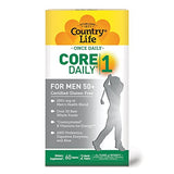 Country Life Core Daily-1 Multivitamin for Men 50+, Energy Support, 60 Tablets, 2 Month Supply, Certified Gluten Free