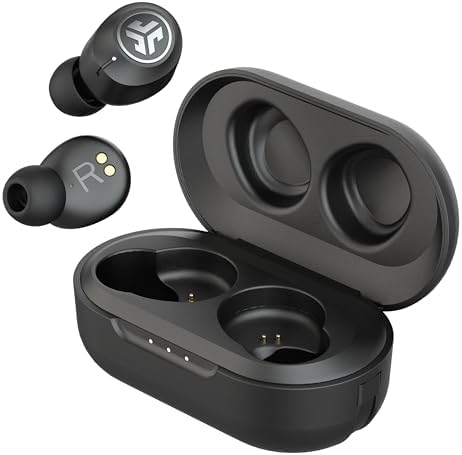 JLab JBuds Air ANC True Wireless Bluetooth Earbuds, Black, Active Noise Canceling, Low Latency Movie Mode, Dual Connect, IP55 Sweat Resistance, Custom 3 EQ Sound Settings…