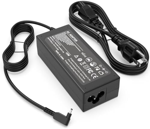 65W Aspire 5 3 Laptop Charger for Acer Aspire A515 A517 A514 A515-54 A515-55 A515-56 A515-58 A514-55 A514-54 A514-56 A517-58 / A315-24P A315-43 A315-35 A315-58 N20C5 N22C6 N17H2 AC Power Adapter