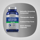 Piping Rock Glucosamine Sulfate 1000mg | 240 Capsules | Mega Strength | Joint Formula | Sodium Free | Non-GMO, Gluten Free Supplement