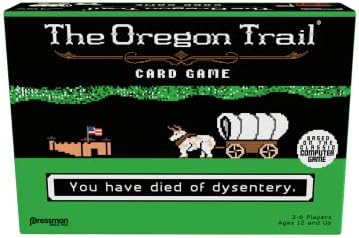 Pressman The Oregon Trail Card Game - Cooperative Gameplay Based on The Classic Computer Game, Ages 12 and Up, 2-6 Players