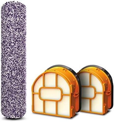 Shark HydroVac Antimicrobial Brushroll* & 2-Pack Filter Bundle, Compatible with All Hydrovac 3-in-1 Multi-Surface Cleaners for All Sealed Hard Floors and Area Rugs, Purple/White, WDB1F2