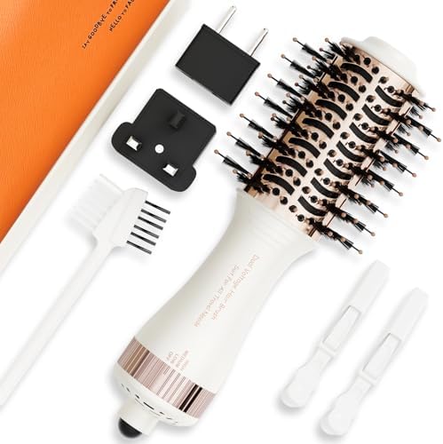 4-in-1 Travel Dual Voltage Hair Dryer Brush Blow Dryer Brush,Portable
