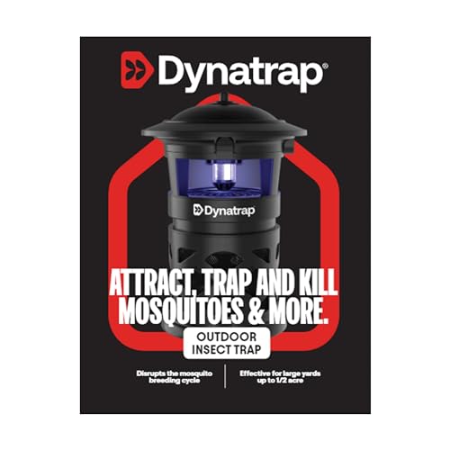 DynaTrap DT1130SR Mosquito & Flying Insect Outdoor Trap and Killer – Kills Mosquitoes, Flies, Wasps, Gnats, & Other Flying Insects – Protects up to 1/2 Acre