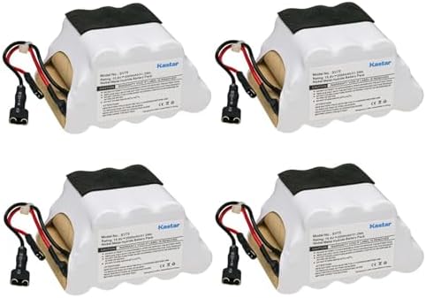 Kastar 4-Pack Battery 15.6V 2000mAh Replacement for Shark XB75N SV75-N SV75Z-N SV75C-N SV75SP-N N-Series SV75_N SV75Z_N SV75SP_N SV75N SV7514-N Cordless Pet Perfect Hand Vacuum Euro-Pro Shark-Ninja