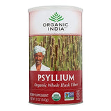 ORGANIC INDIA Organic Whole Husk Psyllium 12 Oz