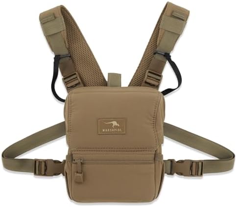 Marsupial Gear New No-Mag Enclosed Binocular Pack, Coyote Brown, Small