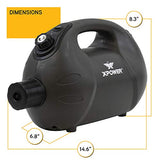 XPOWER F-16B ULV Cold Fogger, Mist Blower, and Sprayer for Cleaning, Disinfecting, Pest Control, Odor Elimination, and Mold Removal, 25+ Ft. Spray Distance, 1.6 L Tank Capacity, Rechargeable Battery
