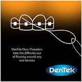 DenTek Floss Threaders | For Braces, Bridges, and Implants | 50 Count (Pack of 6)