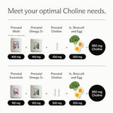 Needed. Prenatal Choline - Optimal Prenatal Choline Add On, 250Mg Talc-free Filler, Heavy Metals Free, Brain Development in Utero/Early Life, with VitaCholine, Non-GMO, Allergen Free 60 Capsules