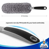 MR.SIGA Lint Free Microfiber Duster, Washable Duster for Household Cleaning Gray