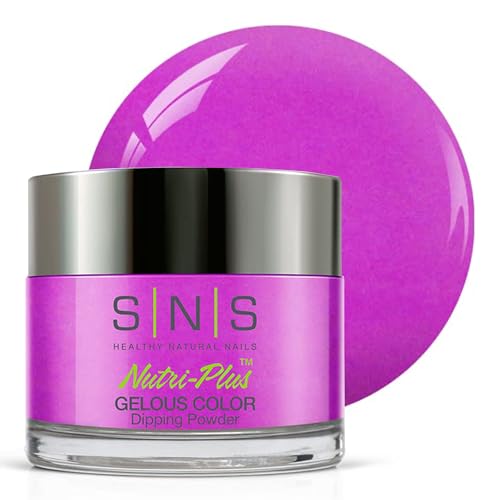 SNS Nail Dip Powder, Gelous Color Dipping Powder - Casino Knight (Pink, Purple/Magenta, Cream) - Long-Lasting Dip Nail Color Lasts 14 Days - Low-Odor & No UV Lamp Required - 1.5oz