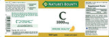 Nature's Bounty Vitamin C Pills and Supplement, Supports Immune Health, 1000mg,100 Count (Pack of 2)